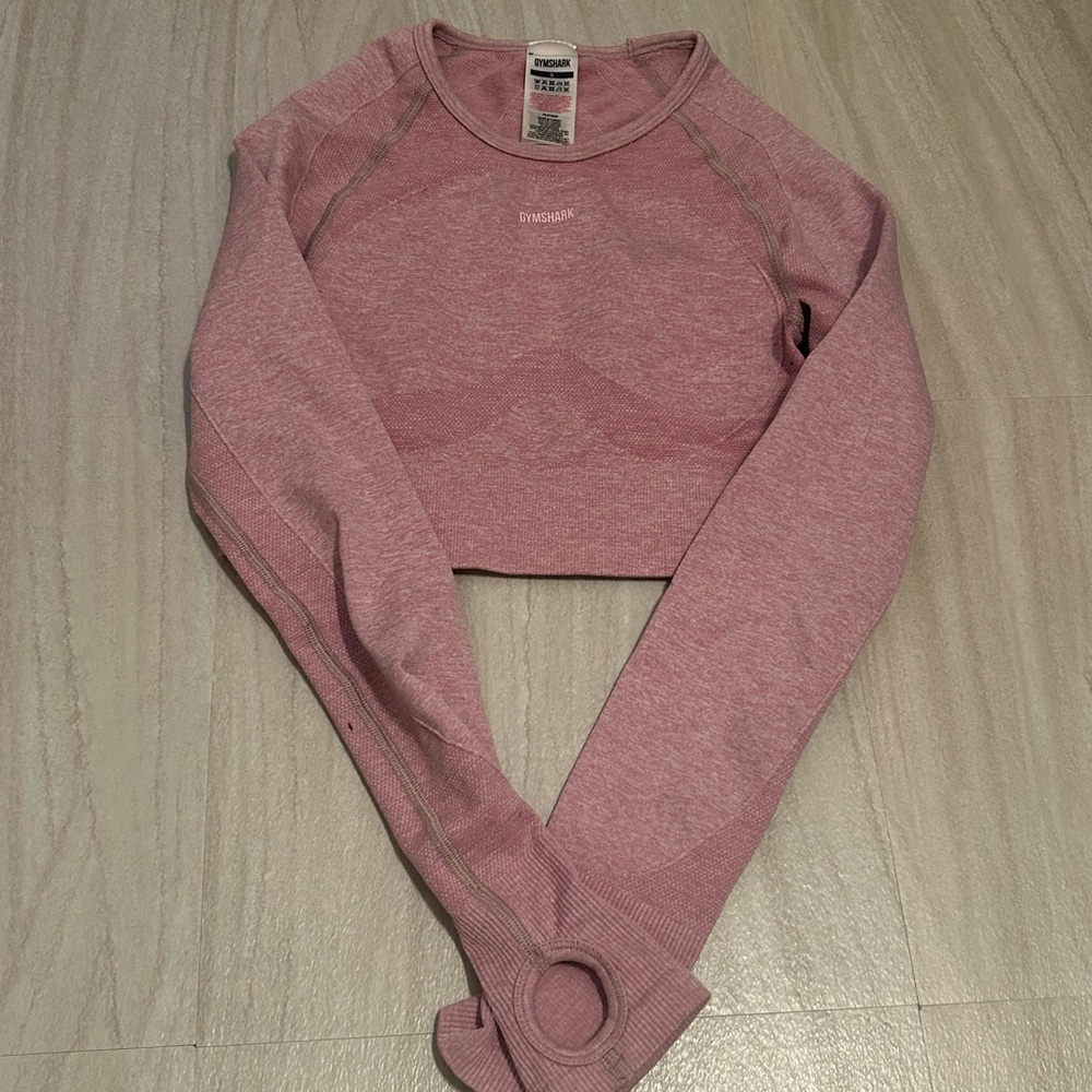 Gymshark Flex Sports Long Sleeve Crop Top - Light Purple